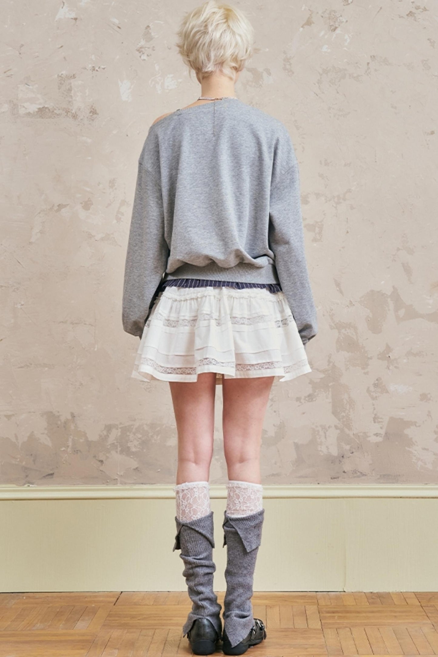 Lässiger Sweatshirt mit langen Ärmeln 