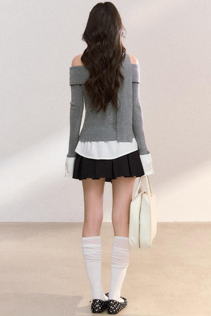 Patchwork Knitwear Sweater