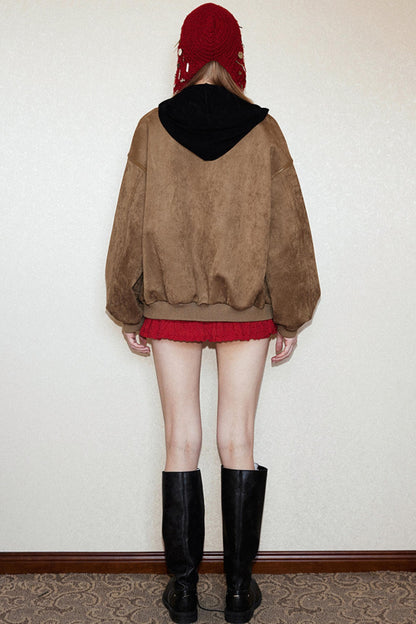 Retro Kunstlederjacke
