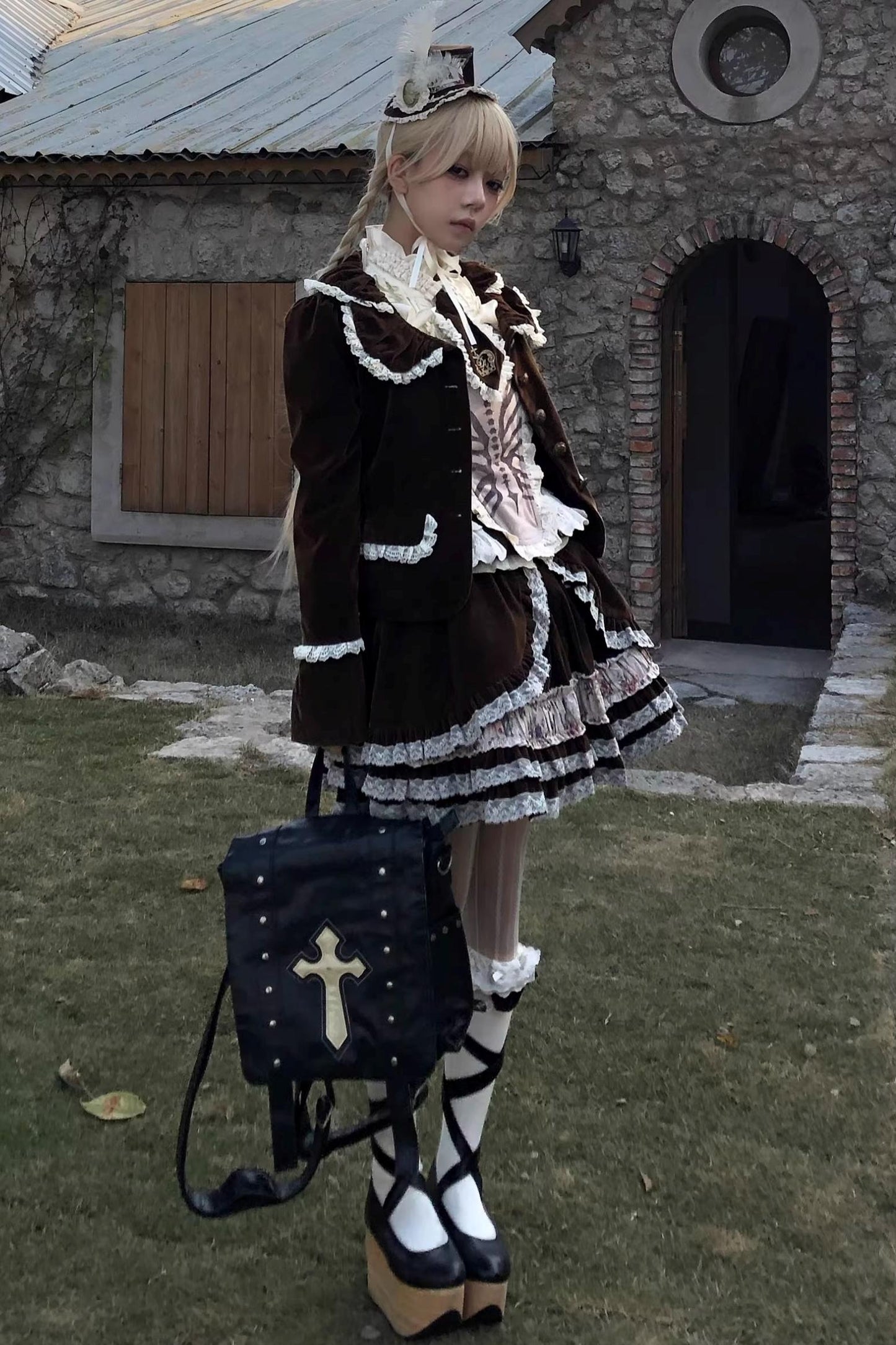 Retro Velvet Lace Blazer