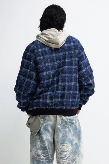 Retro Detachable Plaid Cotton Jacket