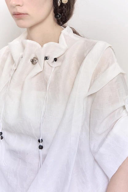 Yuan Beaded Summer Top