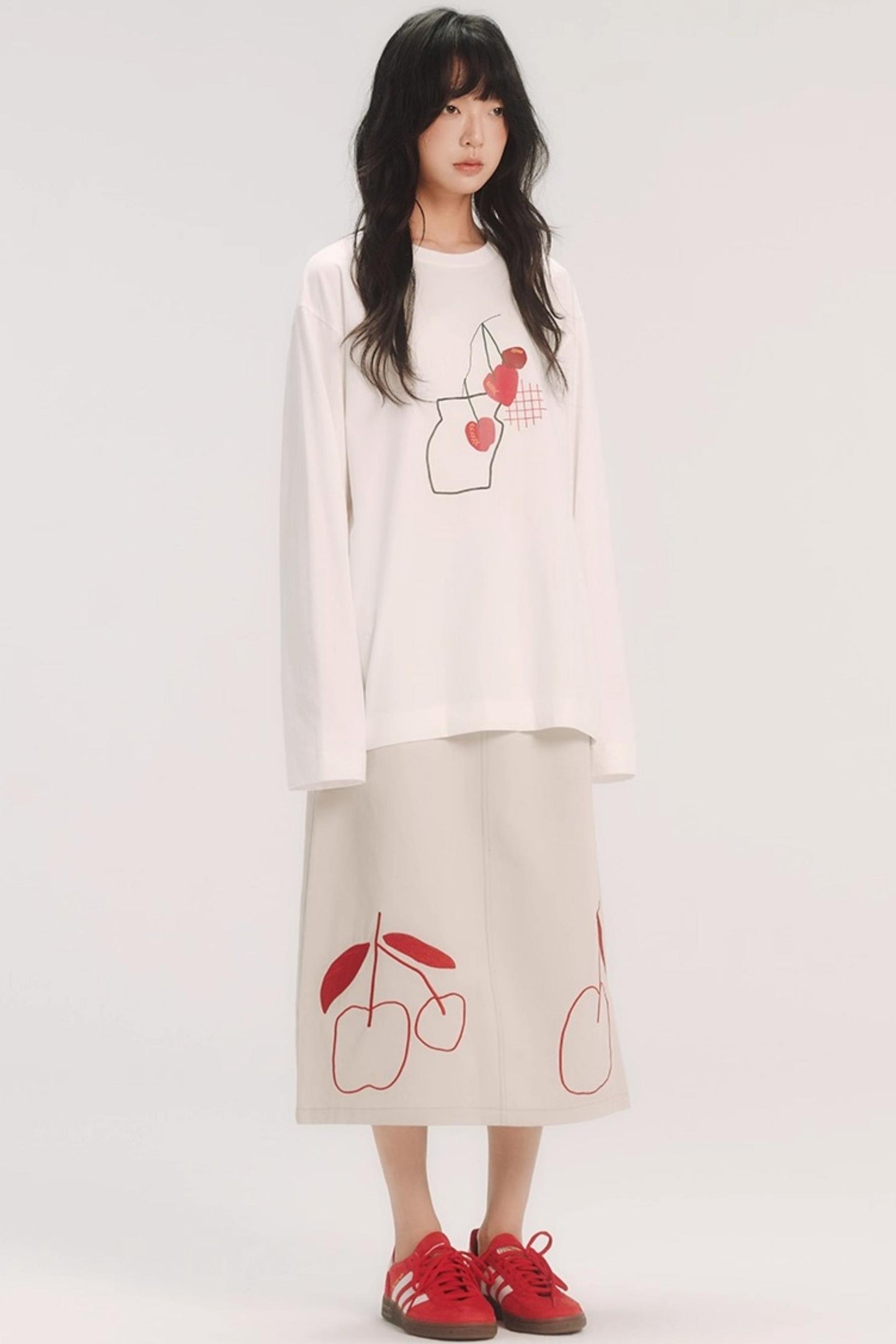 Cherry Print Graphic T-Shirt