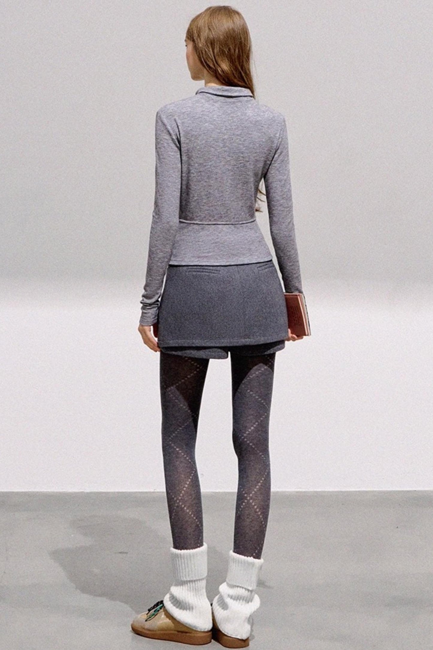 Mint Asymmetrical Button Knitwear