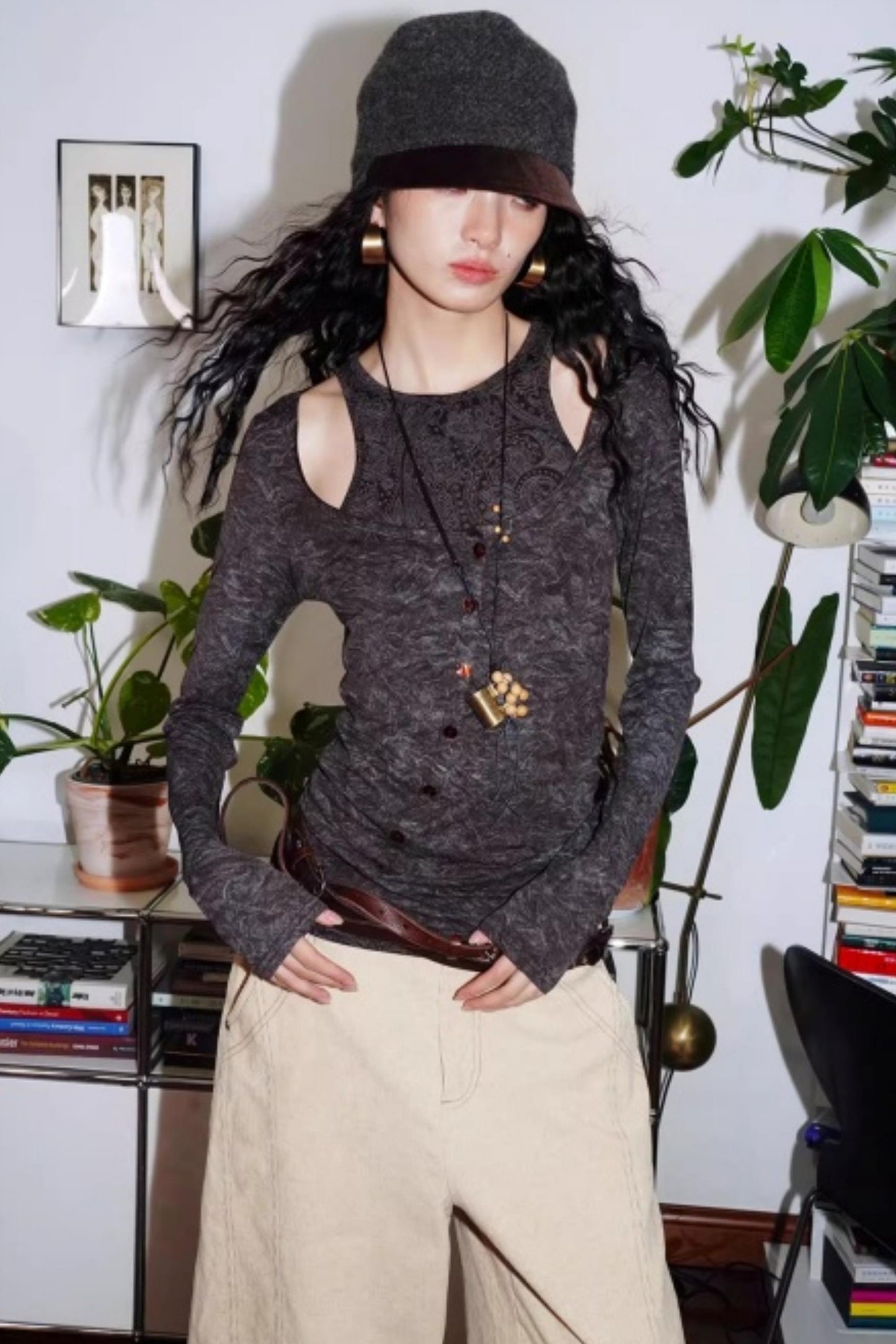 Vintage Acetate Knitted Top