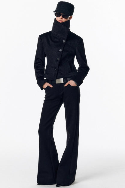 Detachable Fur Wool Coat