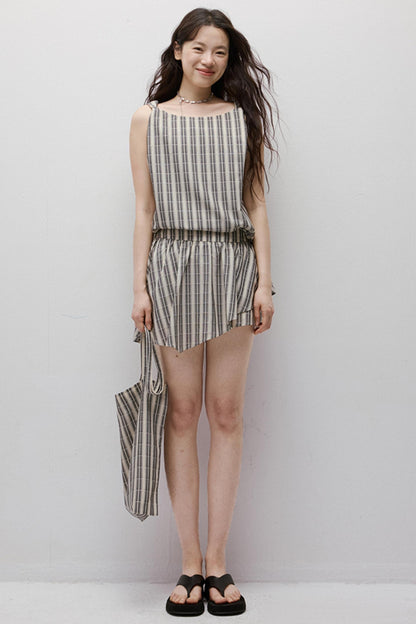 Artistic Stripe Holiday Skirt