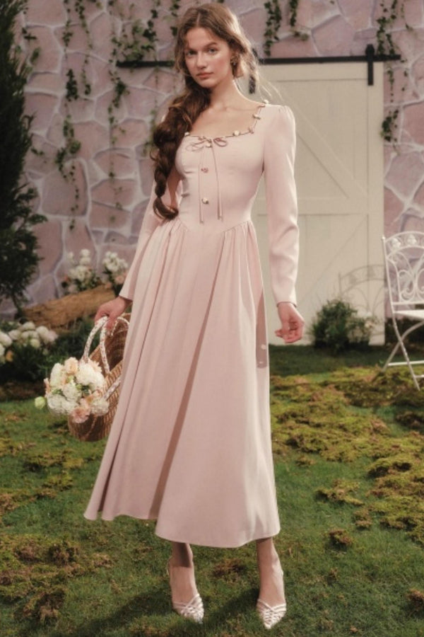 Vintage Lady Style Rose Retro Dress Set-Up