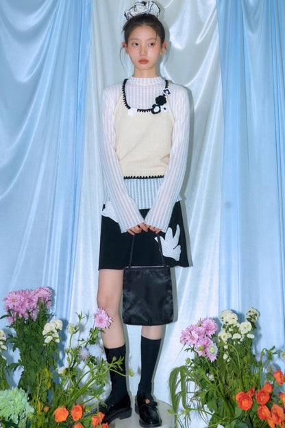 Pounding Stamen Knitted Camisole Top