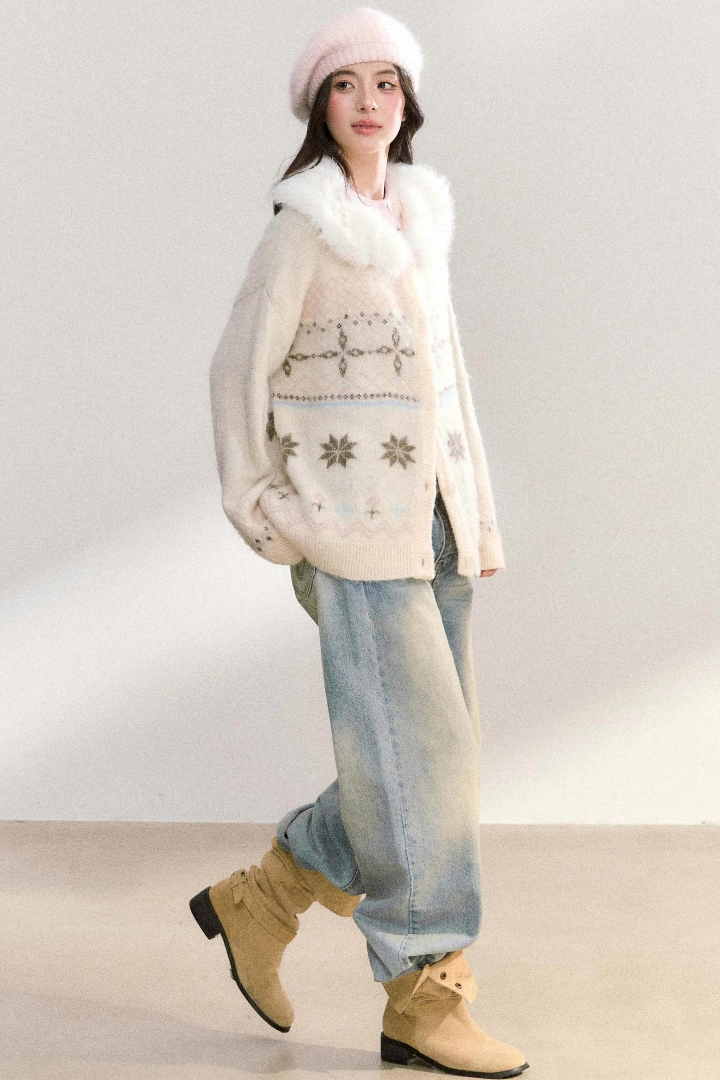 Detachable Knitted Sweater Jacket