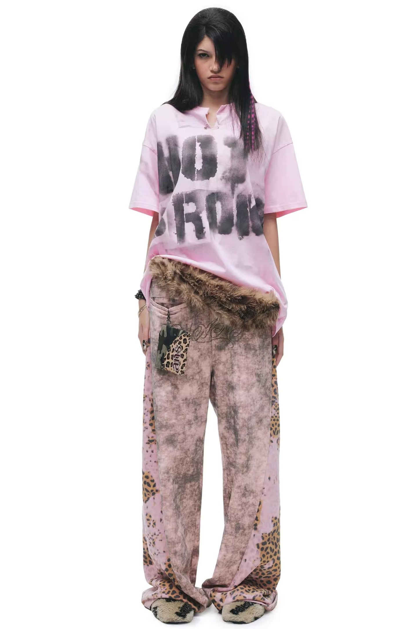 Tie-Dye Distressed Sweatpants