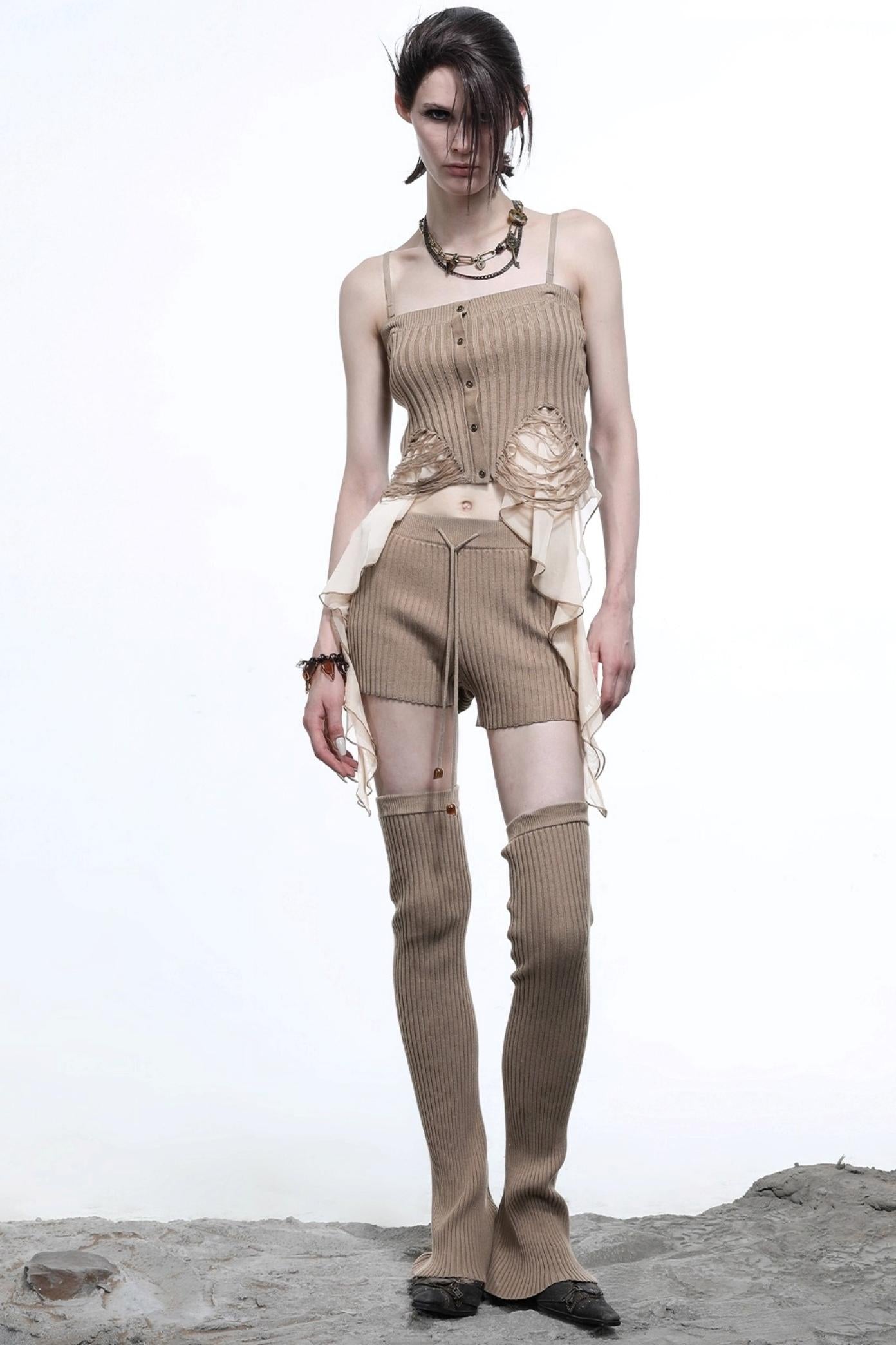 Wasteland Patchwork Knit Camisole