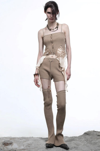 Wasteland Patchwork Knit Camisole