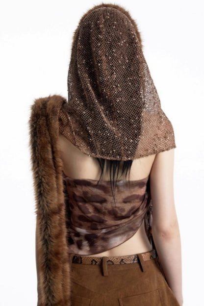 Snow Particles Wool Scarf