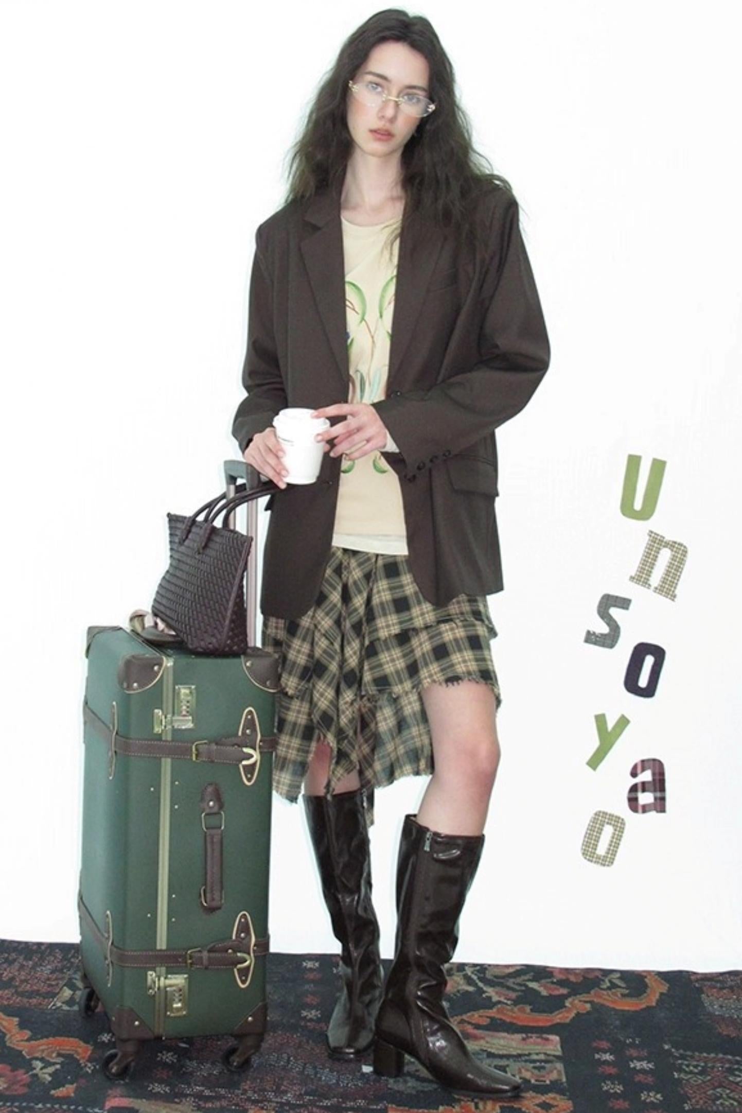 Vintage Autumn Shoulder Pad Blazer