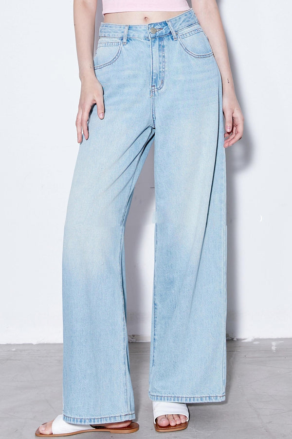 Vintage Soft Cotton Long Leg Jeans