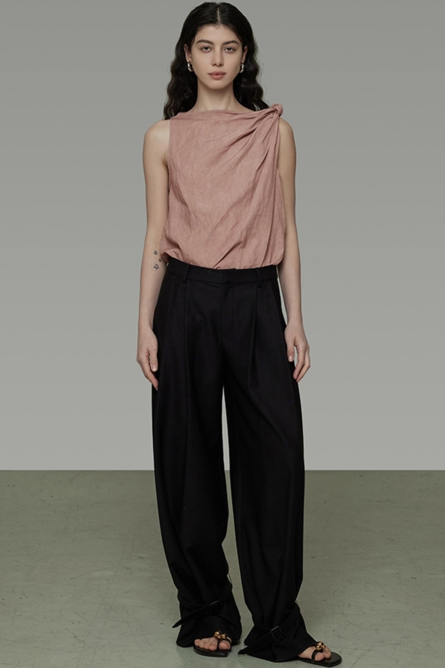 Twisted Pink Sleeveless Camisole