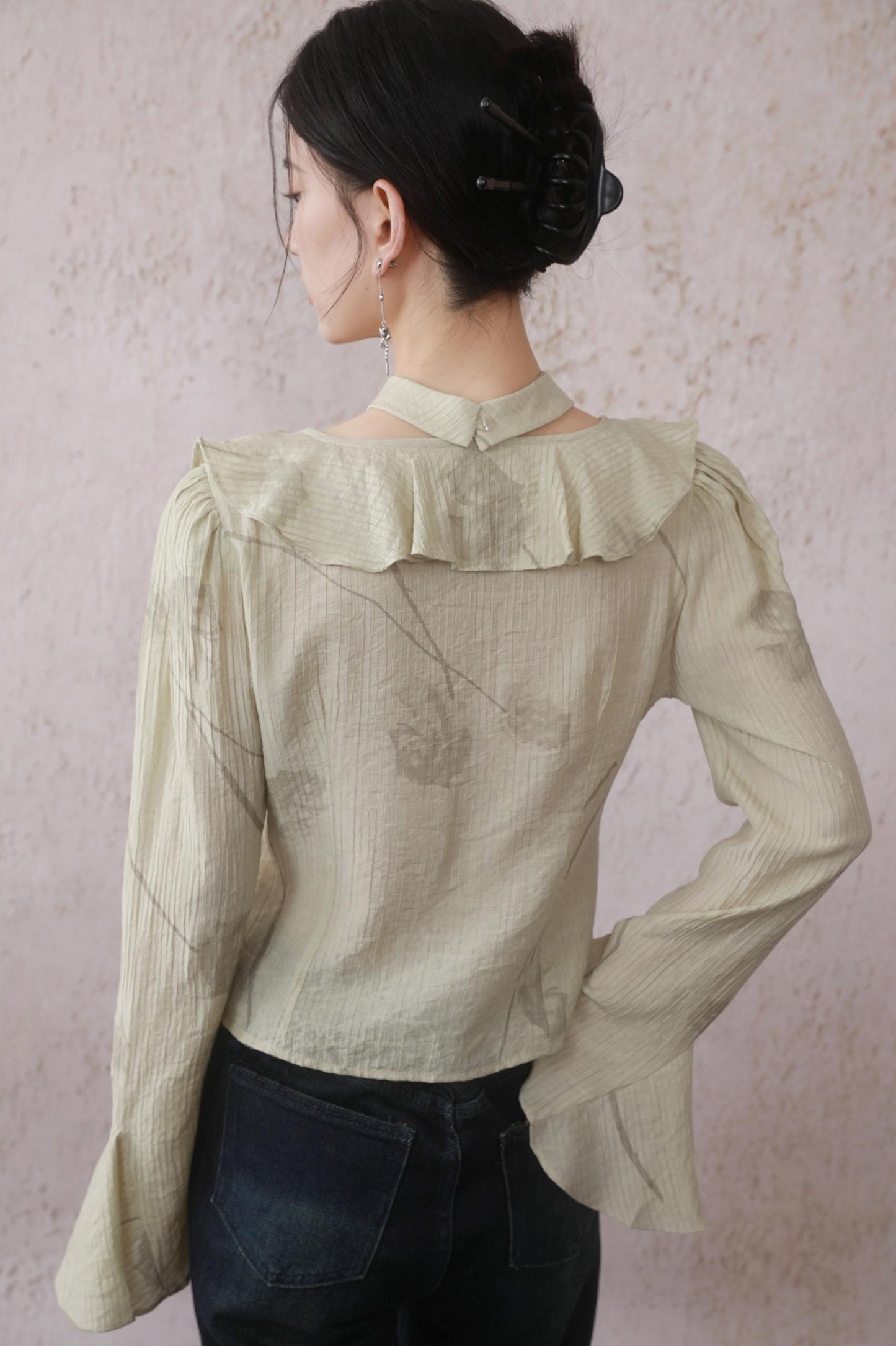 Malt Yellow Ruffle Top