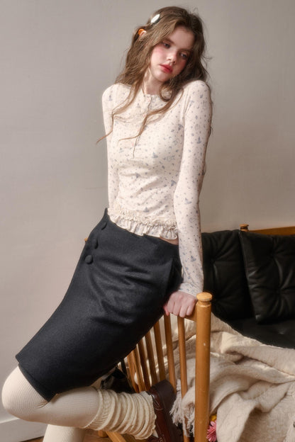 Milky Way Cotton Lace Top