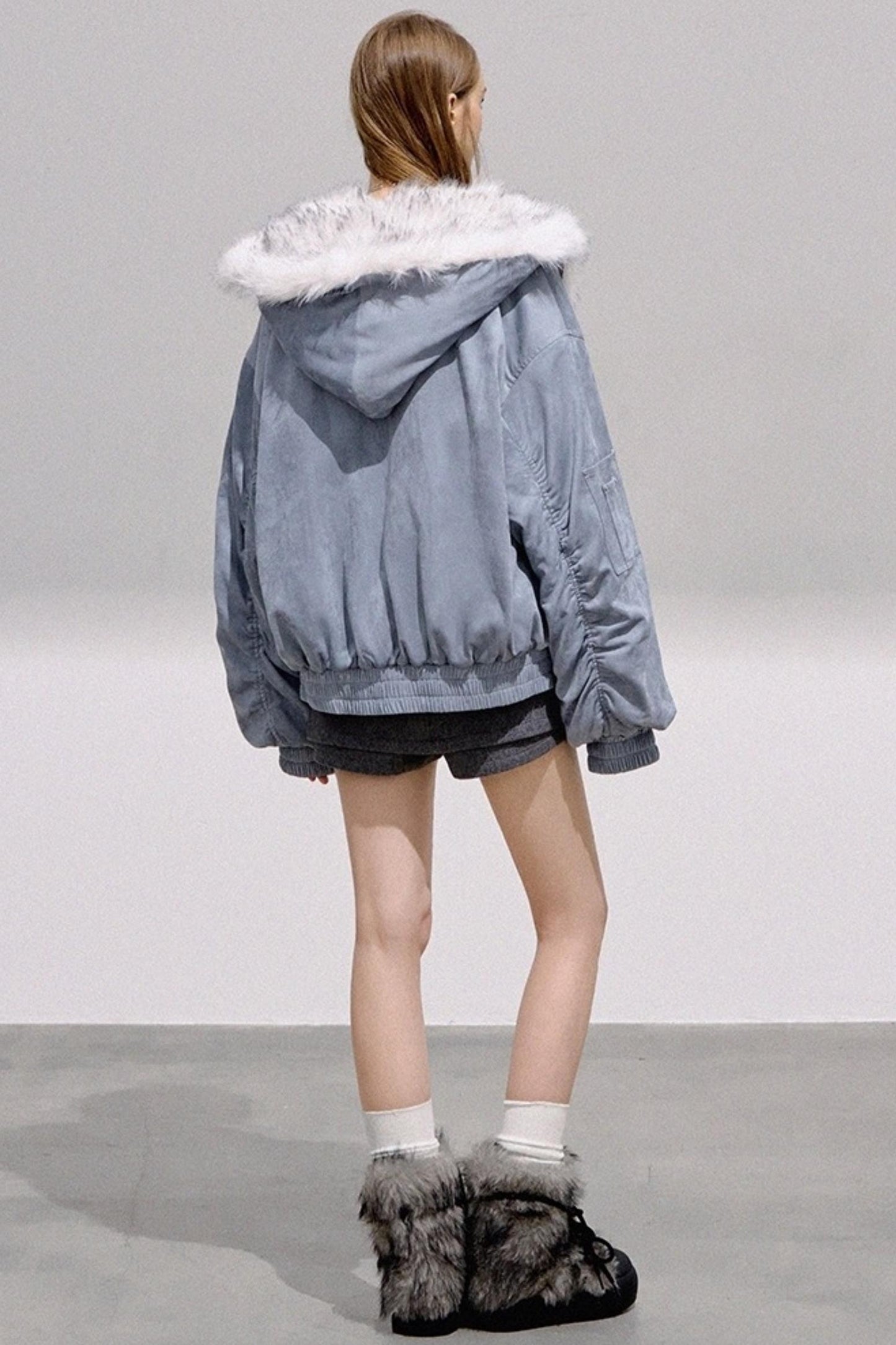 Texture Thickened Plush Jacket