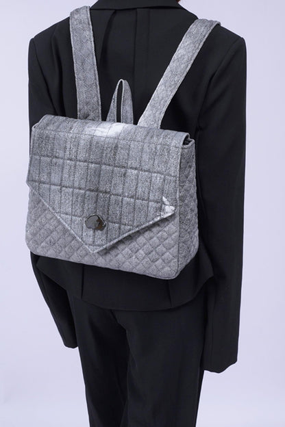 Triangle Flap Rucksack Bag