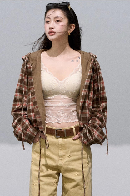 Texture Check Wool Jacket