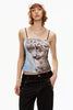 Bedrucktes Bandeau-Top