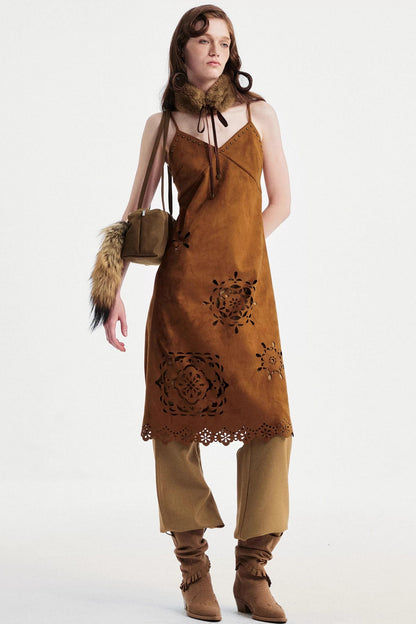 Khaki Tapered Flared Pants