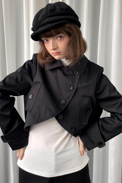 Black Versatile Short Jacket