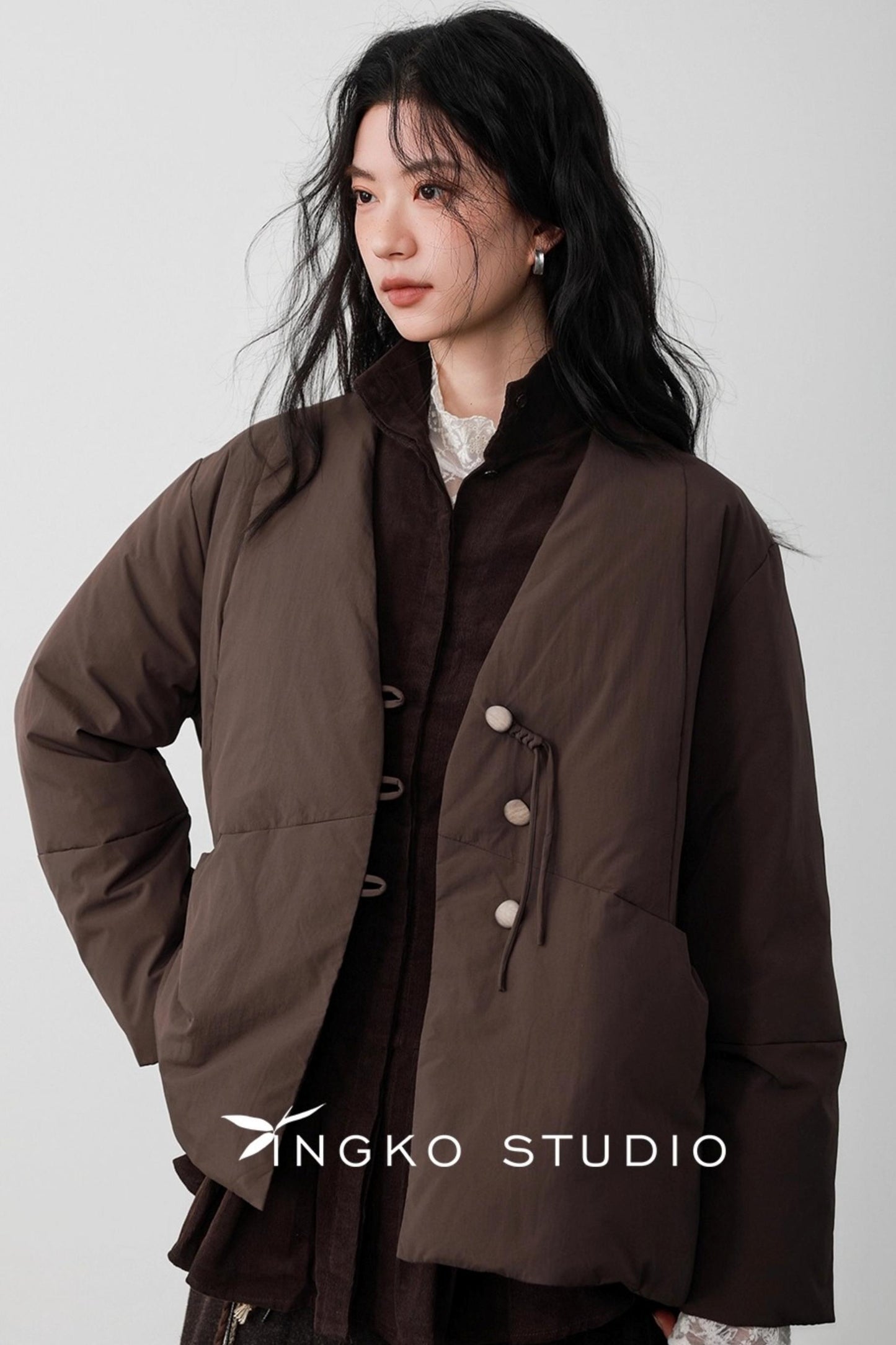Fallen Leaves V-Neck Jacket