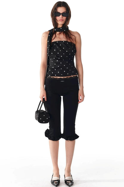 Silver Pleated Summer Top