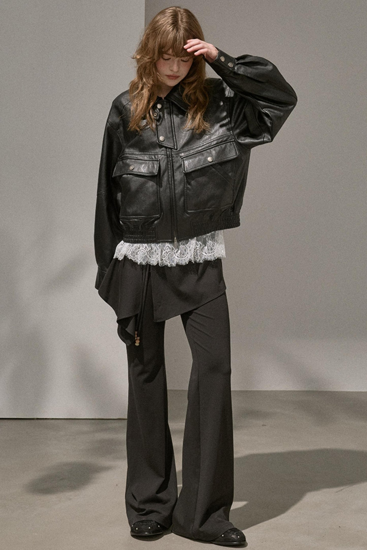 Flared Stitched Pants