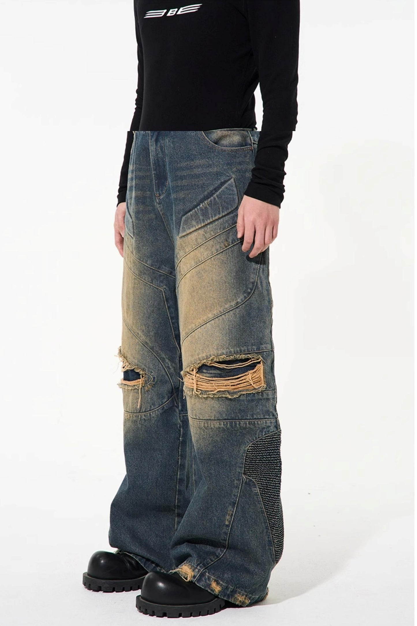 Distressed Denim Jeans