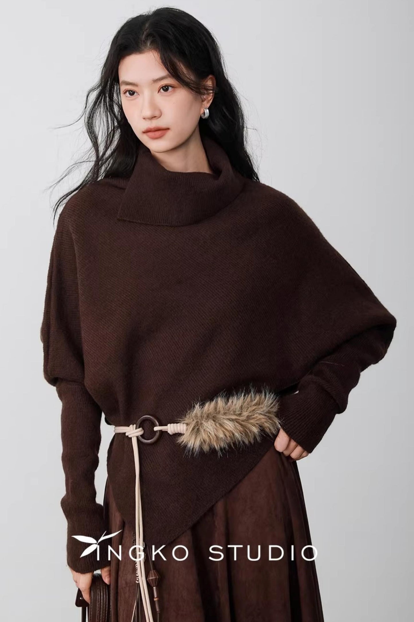 Ingko Latte Batwing Sweater