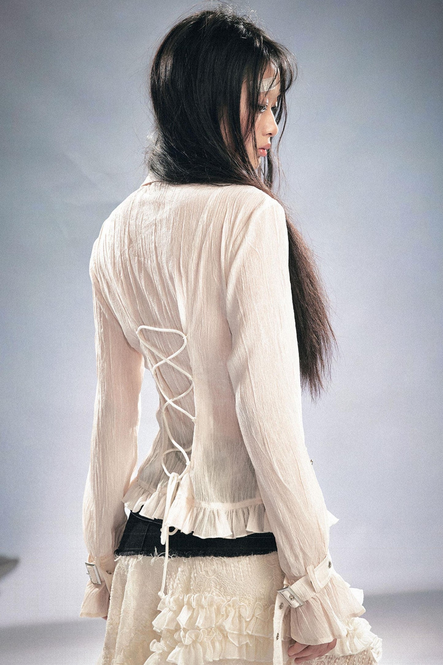 Undercurrent Romantic Ruffled Shirt