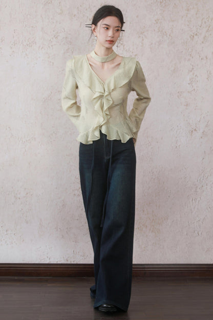 Summer Belted Denim Jeans