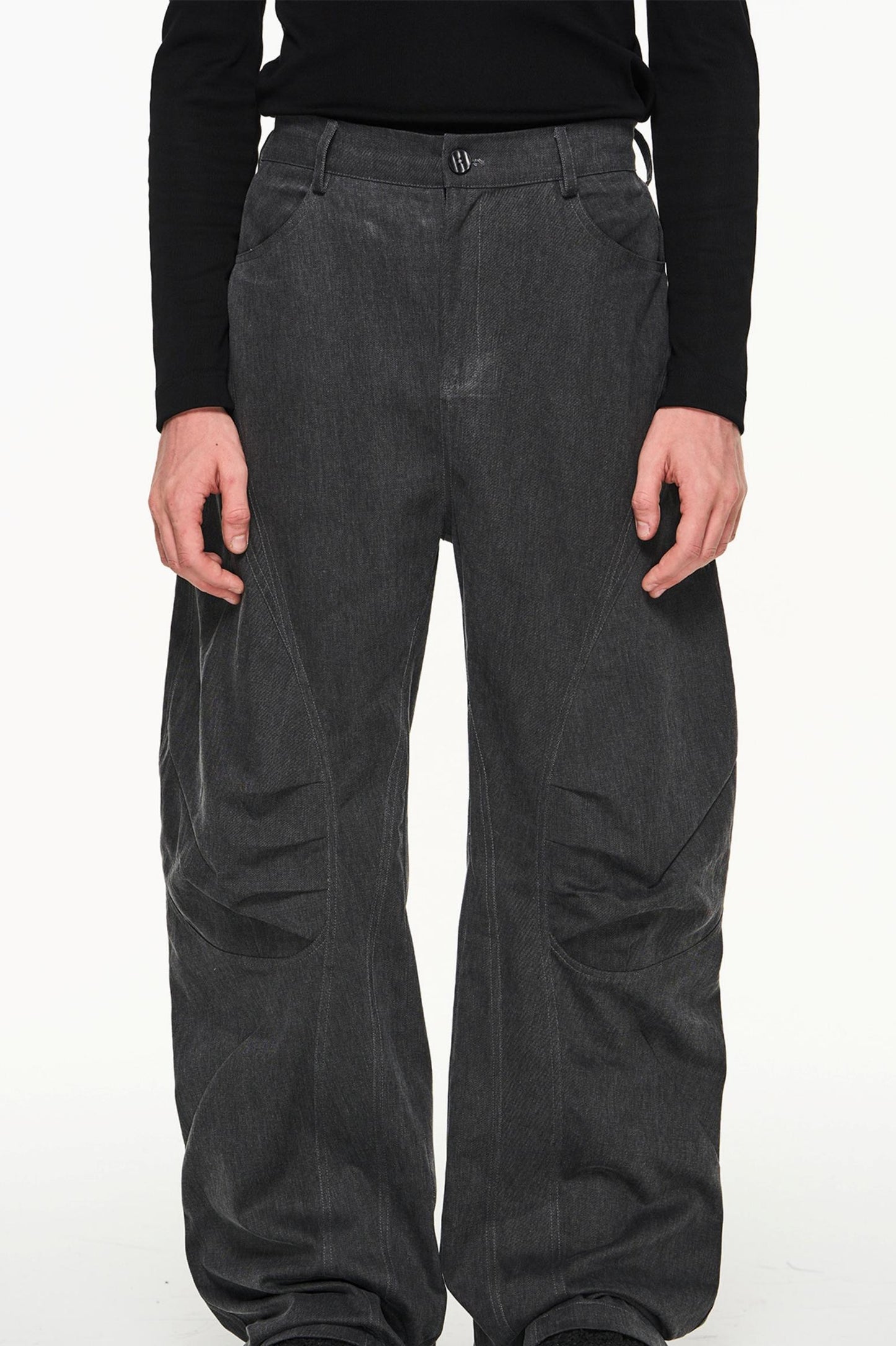 Cotton Loose Cargo Trousers