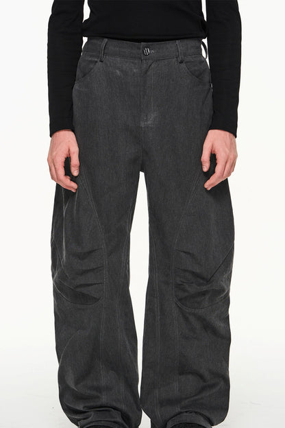 Cotton Loose Cargo Trousers