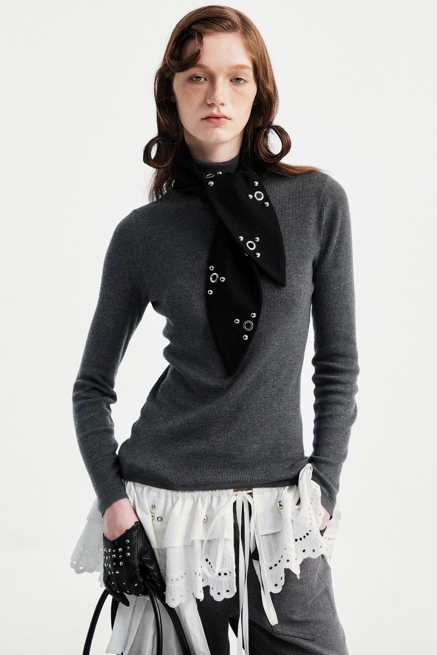 Two-Tone Wool Sweater