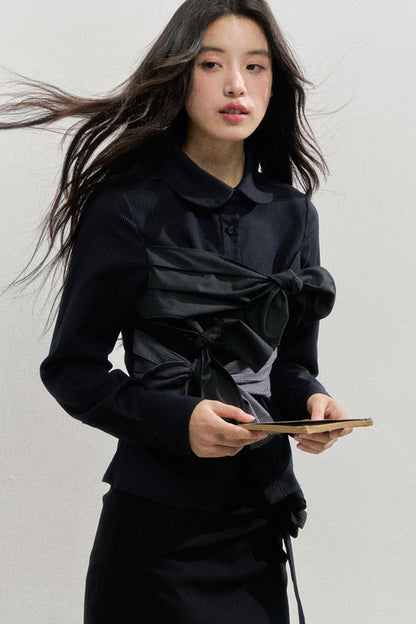 Butterfly Strap Long-Sleeved Shirt