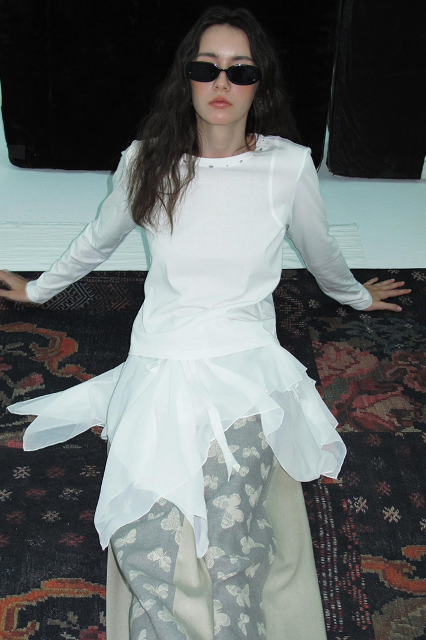 Structure Long-Sleeved T-Shirt