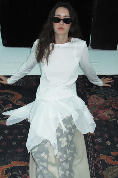 Structure Long-Sleeved T-Shirt