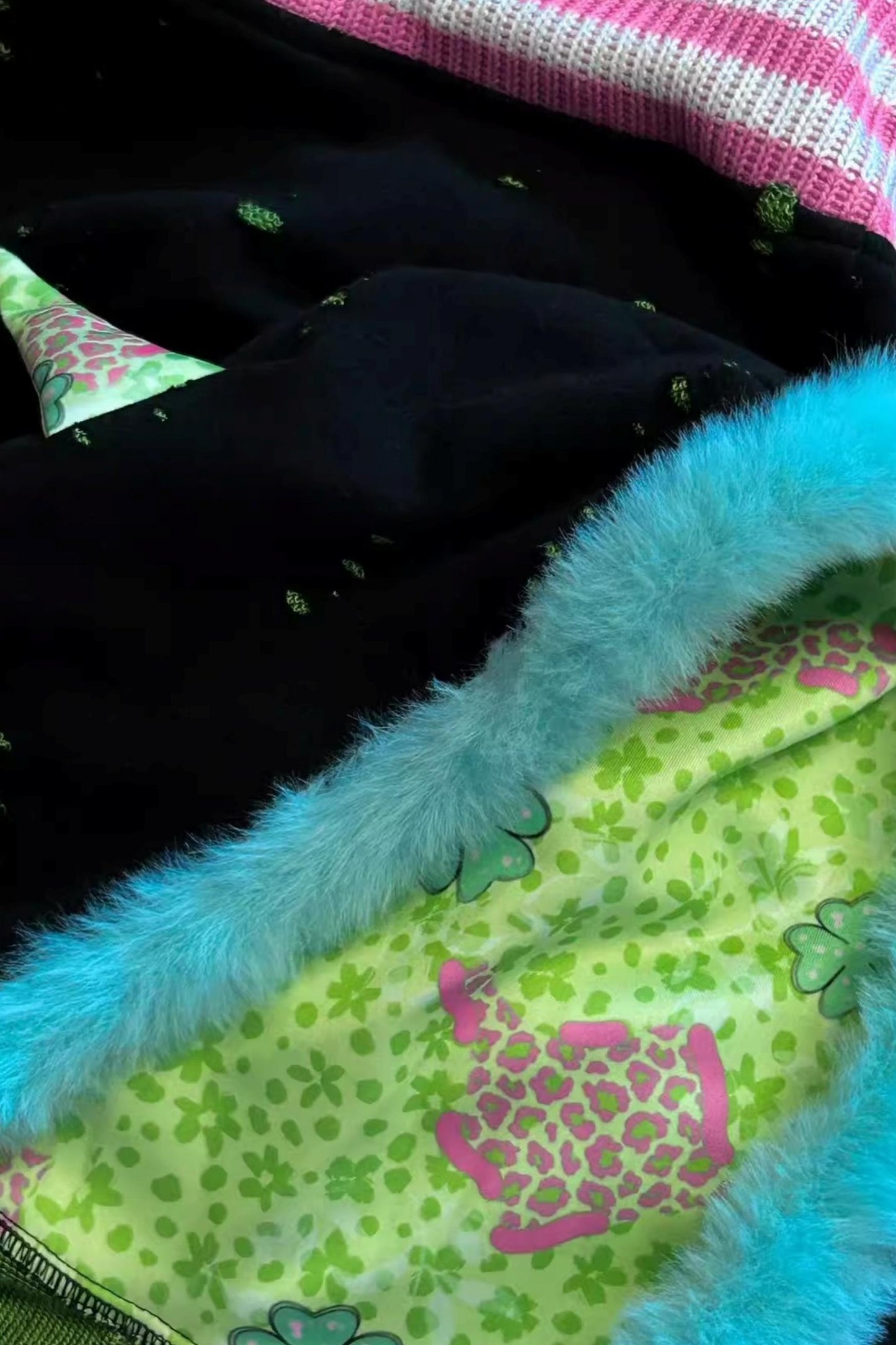 Lucky Grass Core Plush Jacket
