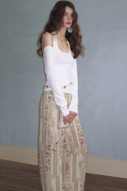 Neoclassical Vintage Lace Pants