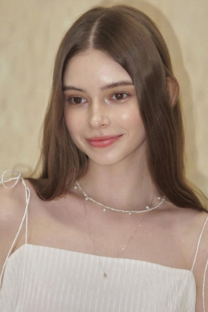 Mermaid Pearl Clavicle Necklace