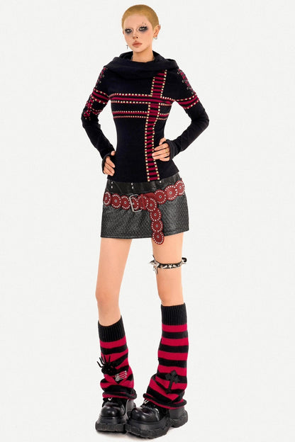 Dark Punk Hooded Top