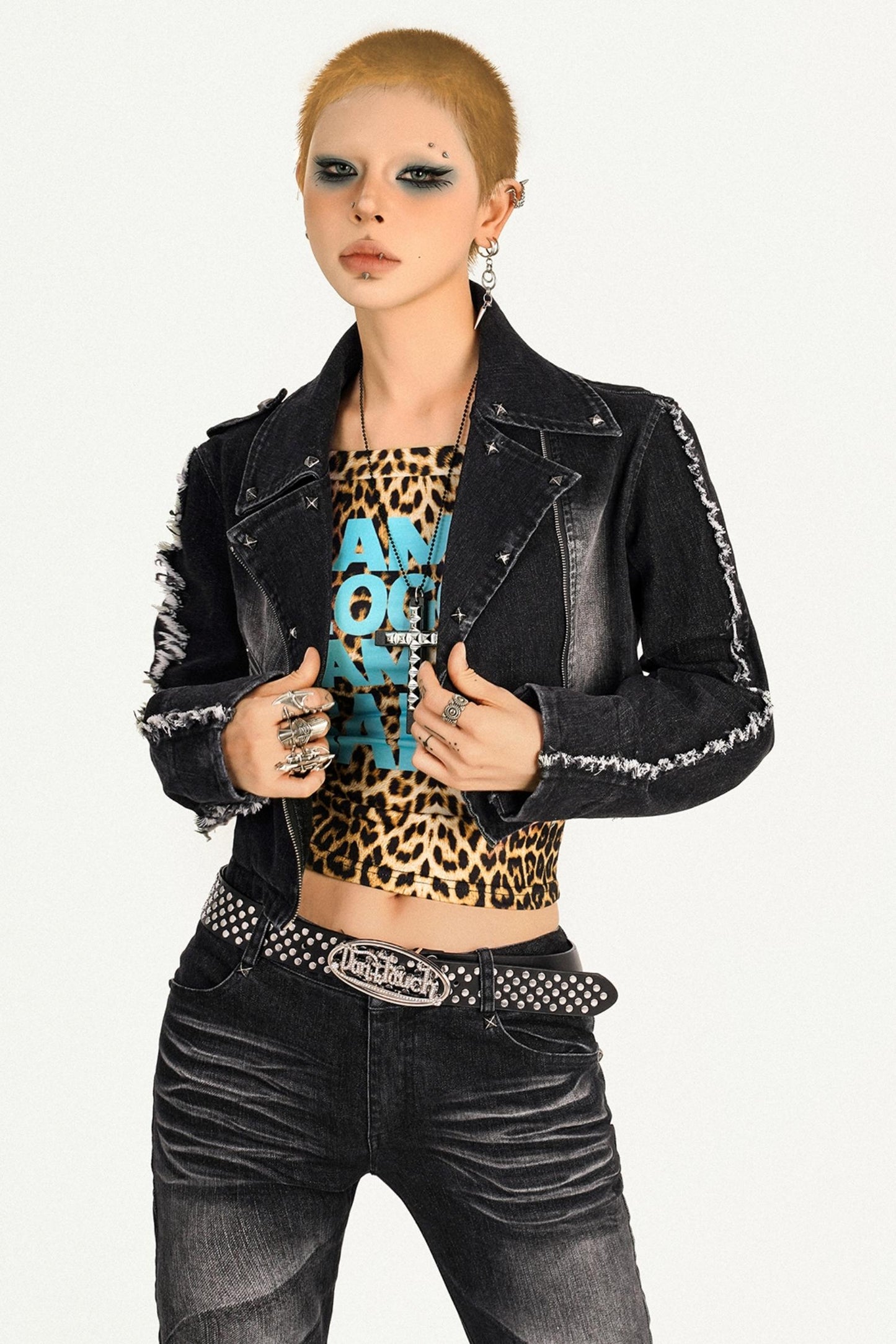 Molly Retro Spice Denim Short Jacket