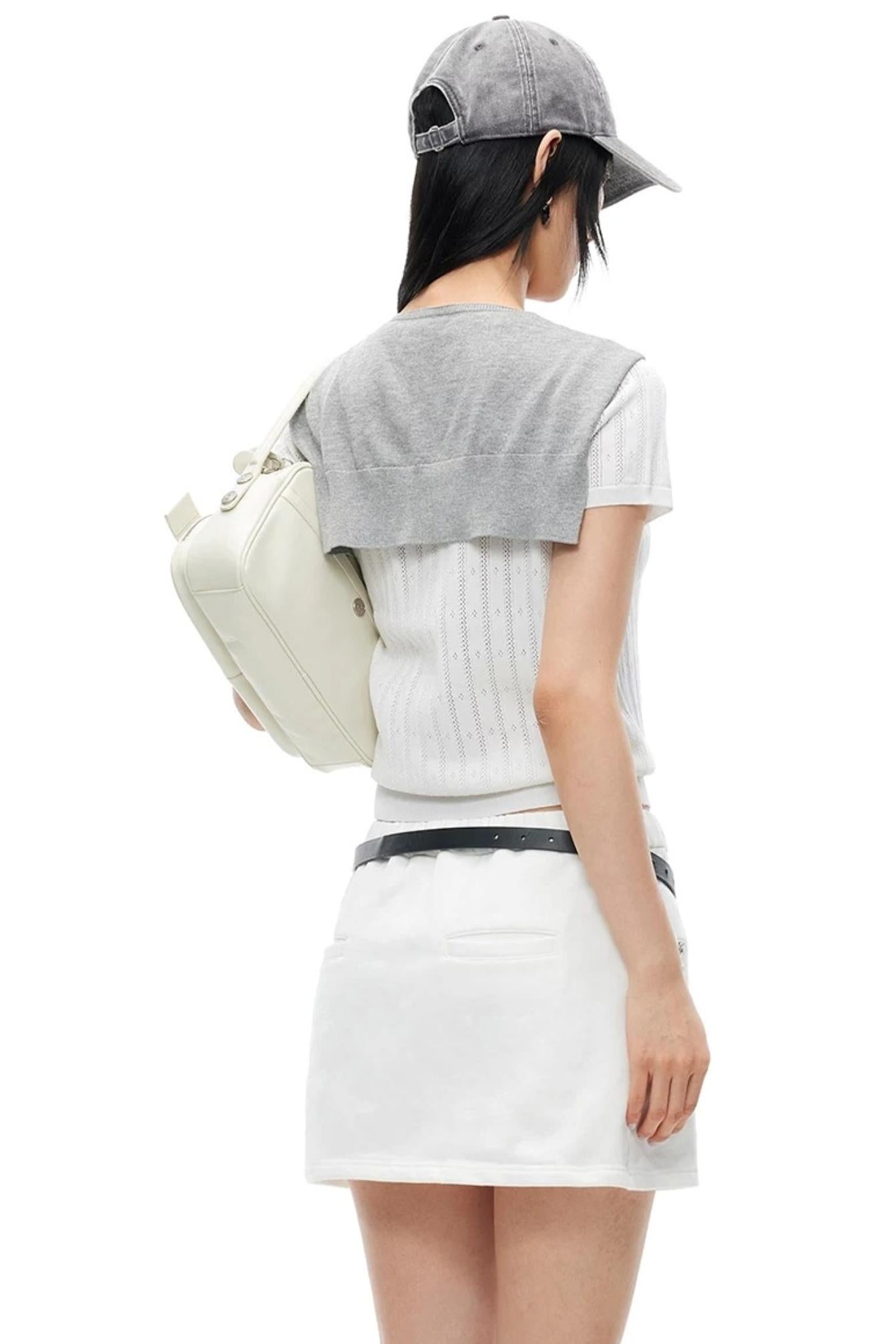 Tencel Linen Color-Block T-Shirt