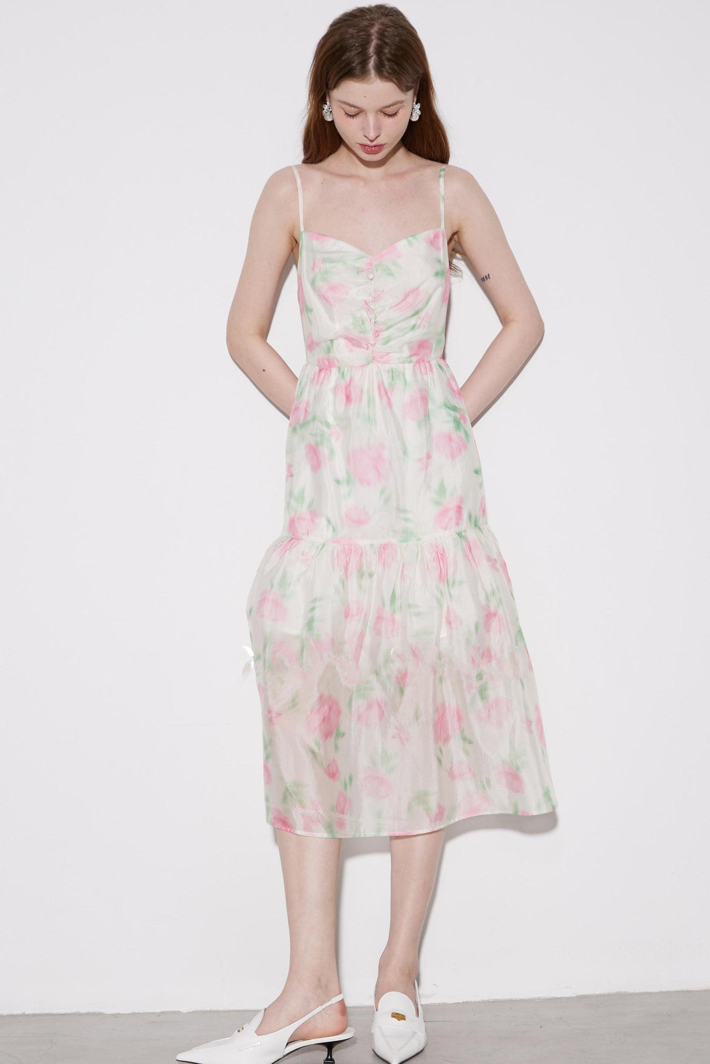 Luxe Copper Halter Dress