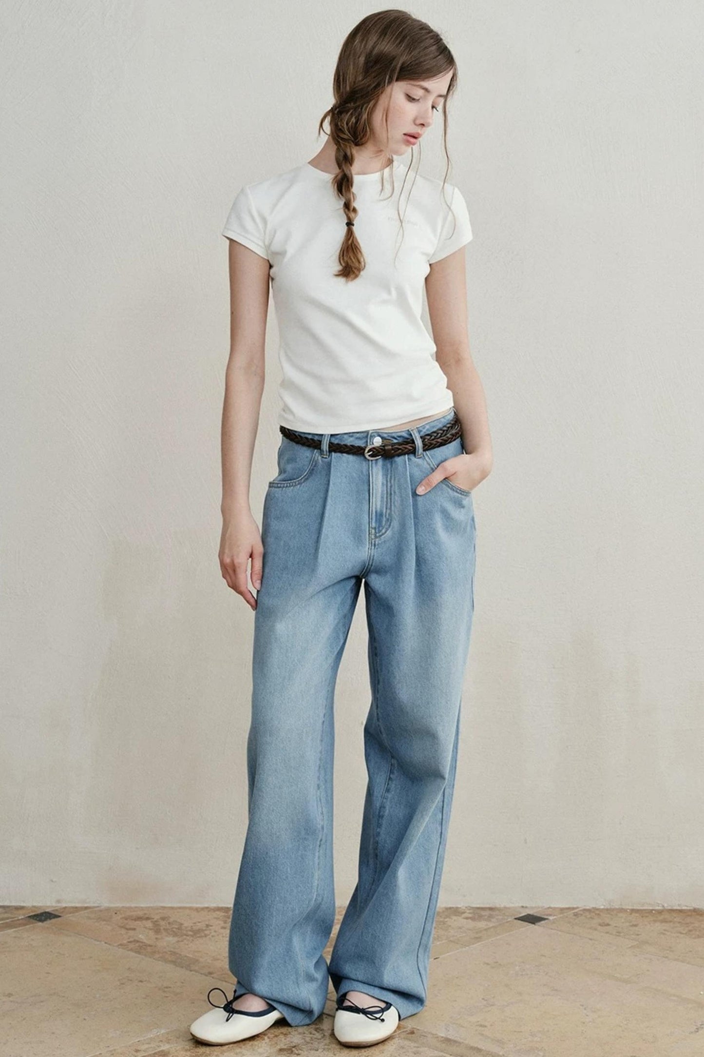 Sea Salt Washed Denim Pants